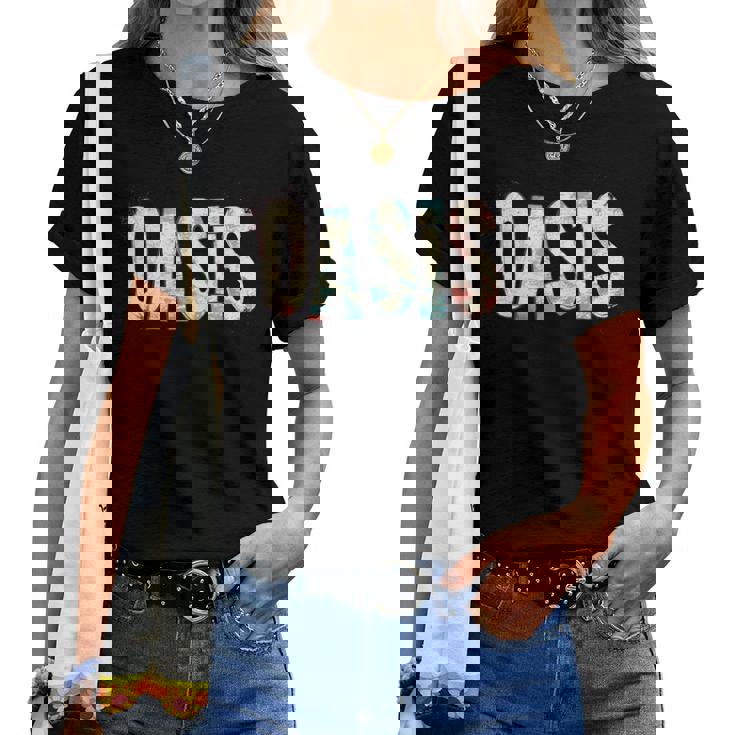 男性と女性のための素敵なオアシスステートメント。 長袖tシャツ レディースTシャツ