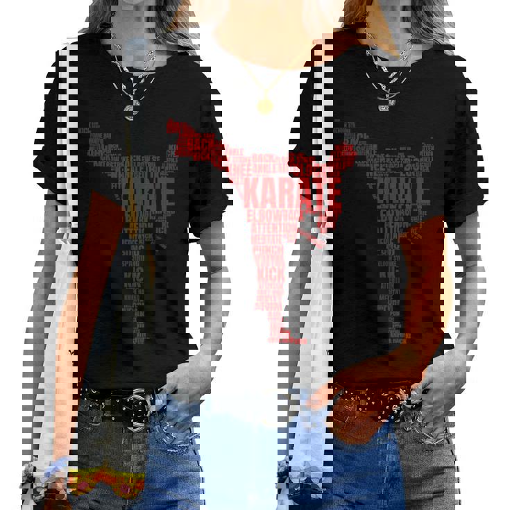 空手 言葉 雲 空手 ギフト 男の子 女の子 かっこいい 空手 レディースTシャツ