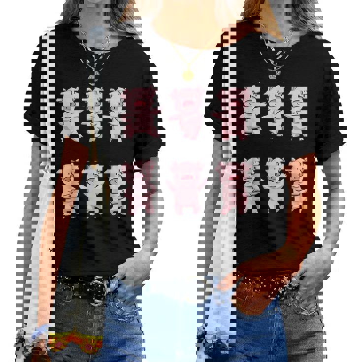 豚愛好家のための豚の贈り物女性豚シャツ女性男性子供豚 レディースTシャツ