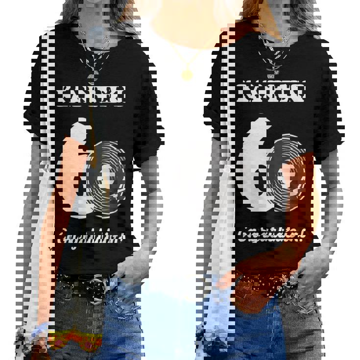 還暦祝い レトロ 音楽好き レコード好き 父 男性 女性 還暦 お祝い 60歳 おしゃれ レディースTシャツ