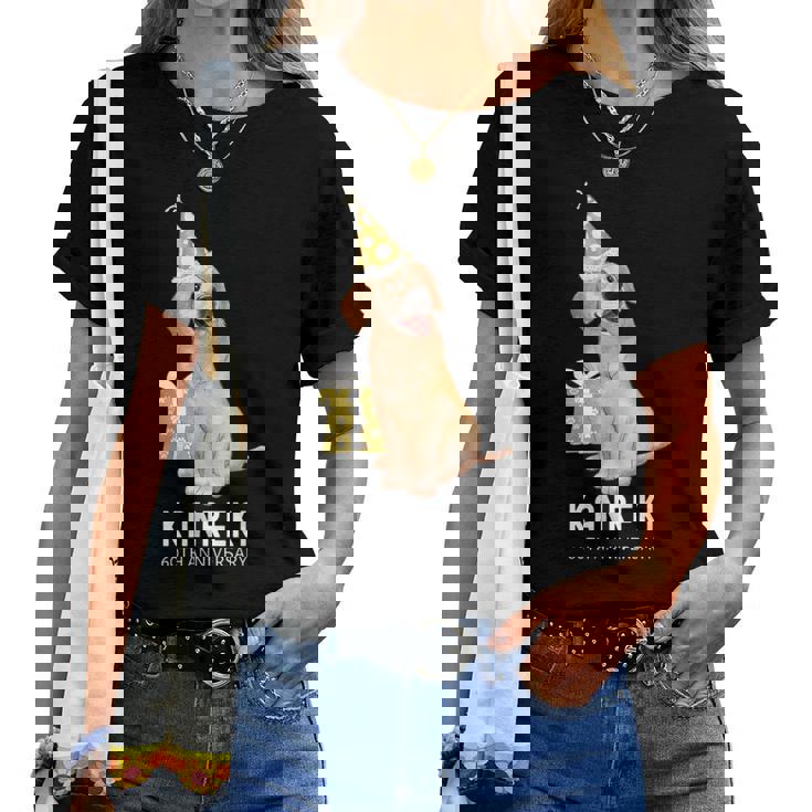 還暦祝い 犬好き 男性 女性 父 母 還暦 お祝い 60歳 かわいい 犬 ゴールデンレトリバー おしゃれ レディースTシャツ