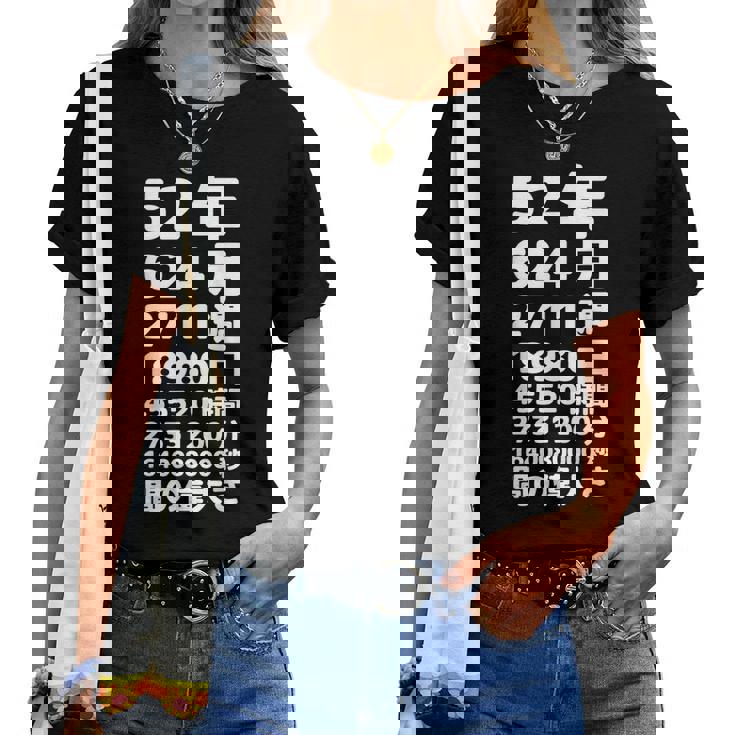 面白い52歳の誕生日の古いメーター 面白い52歳のギフト 女性 男性 面白い電卓 52歳の誕生日のギフト レディースTシャツ