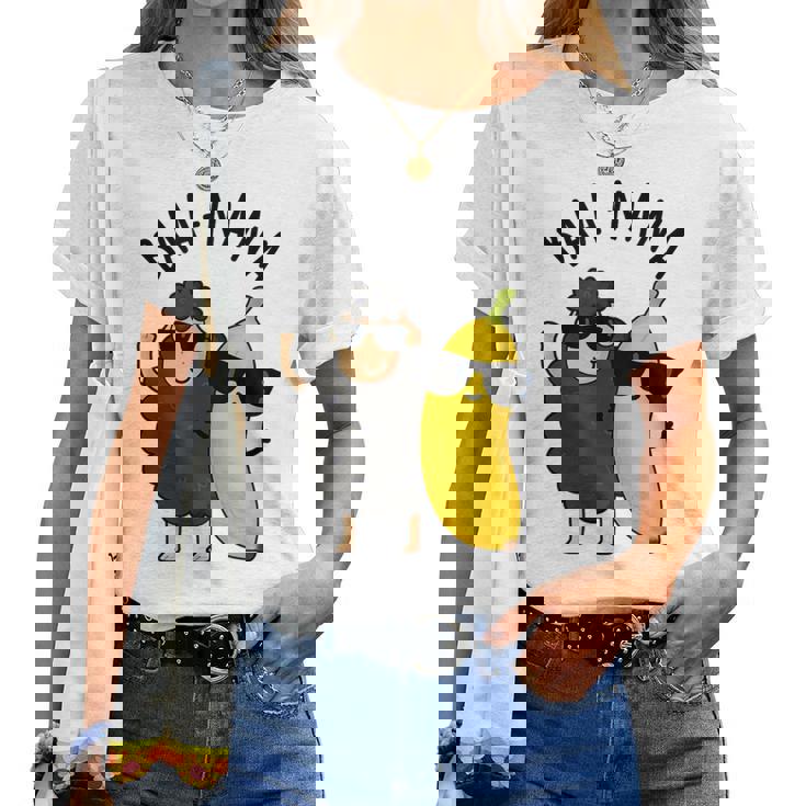 Baa-Nana おもしろバナナ羊しゃれ レディースTシャツ