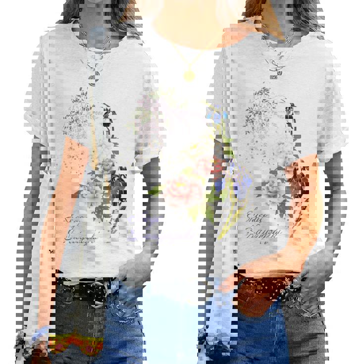 Beauty Flower（4） 長袖tシャツ レディースTシャツ