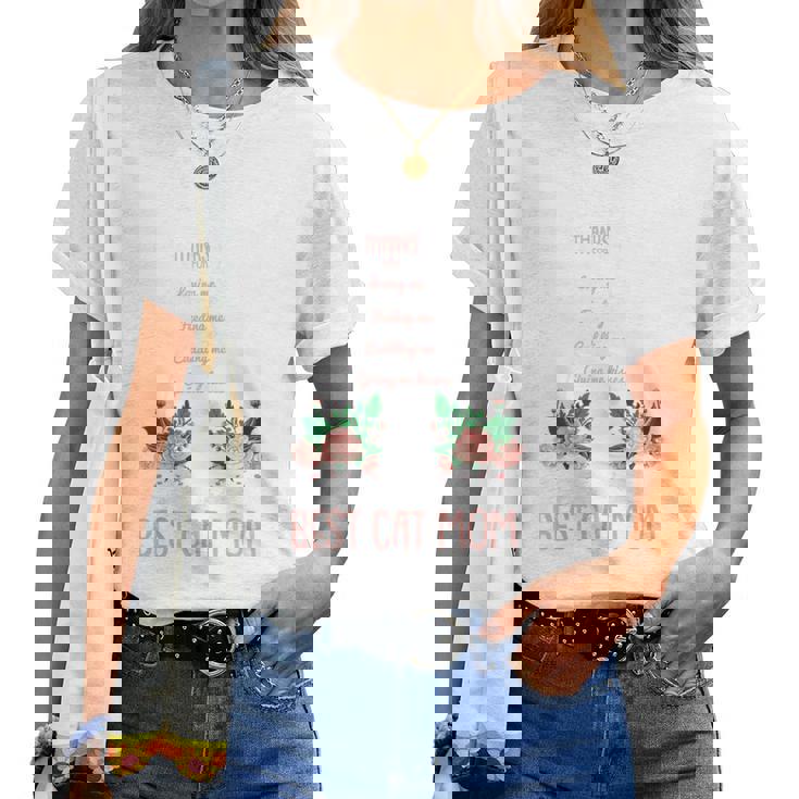 Best Cat Mom Cute Kitten Lover Mama Momma Mommy Women T-shirt