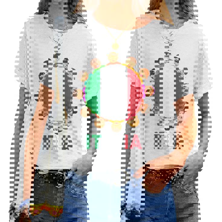 Camisa Italiana Para Niños Pequeños Niñas Es Italia Italia Camiseta de mujer