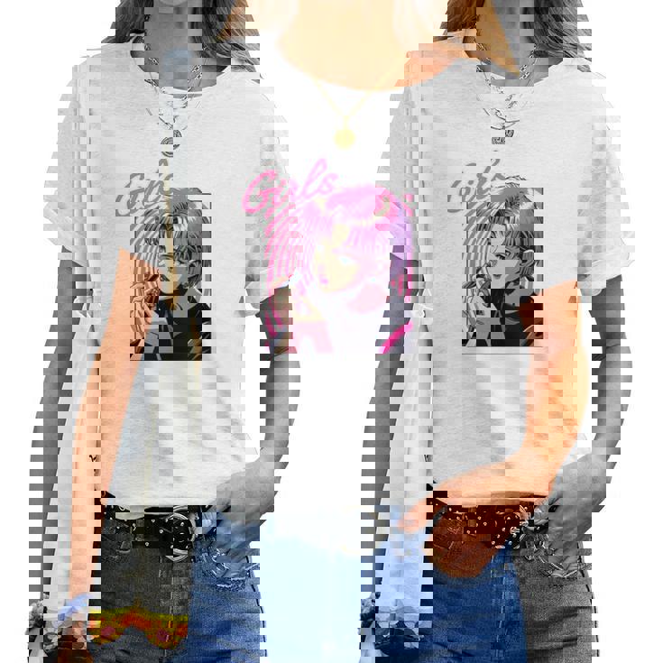 Girls Eat Out 面白いレトロデザイン 長袖tシャツ レディースTシャツ