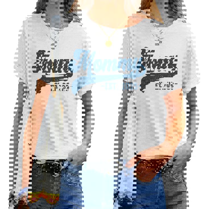 Mommy Est 2025 Mommy To Be New Mommy Pregnancy レディースTシャツ