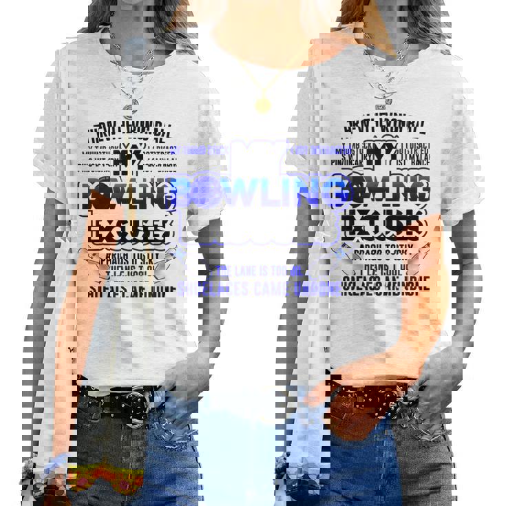 My Bowling 言い訳 おもしろボーリングギフト レディースTシャツ
