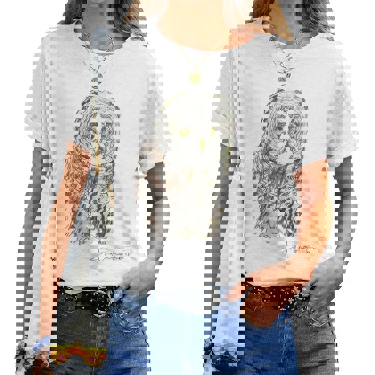 Owl Drawing レディースTシャツ