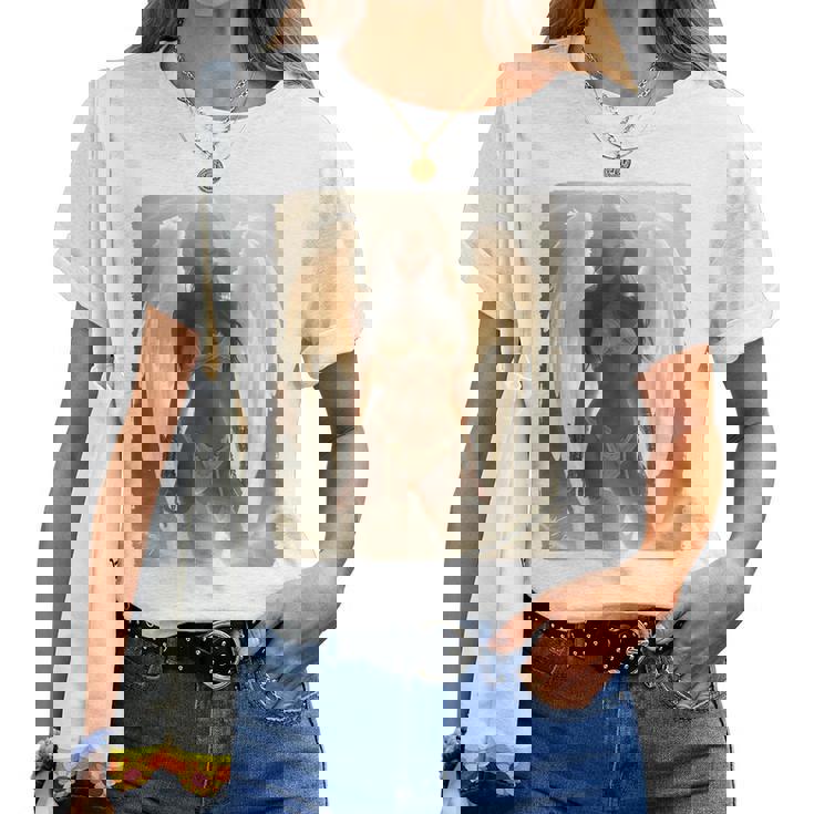 Pinup Girl 男性用 セクシーエンジェルガール 2 バックプリント レディースTシャツ