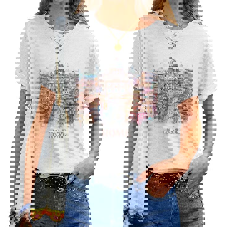 Retrointage Roma Italia Roma Italia Roma Italia Regalo Camiseta de mujer