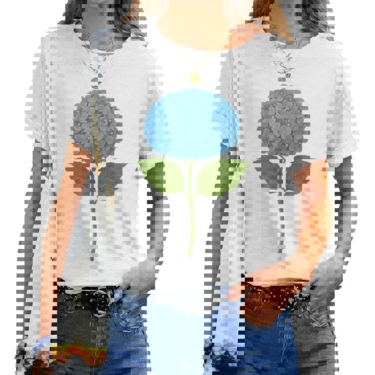 【花の花】あじさい美、花好き、自然 レディースTシャツ