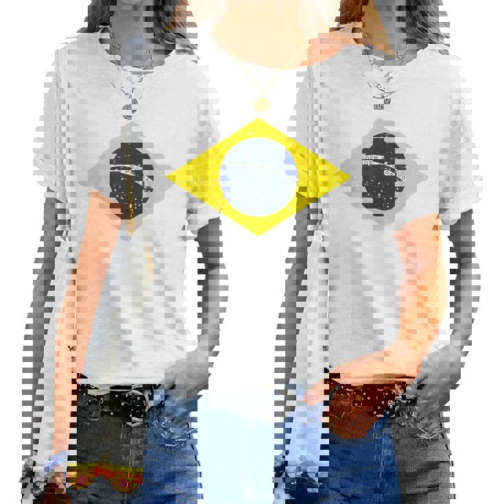 グリーン ブラジル国旗 サッカー ファン 男性 女性 男の子 女の子 キッズ レディースTシャツ