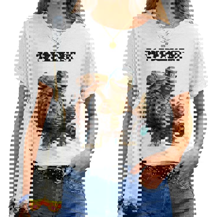 ツーリスト ウミガメ 家族 男性 女性 男の子 女の子 キッズ 大人 長袖tシャツ レディースTシャツ