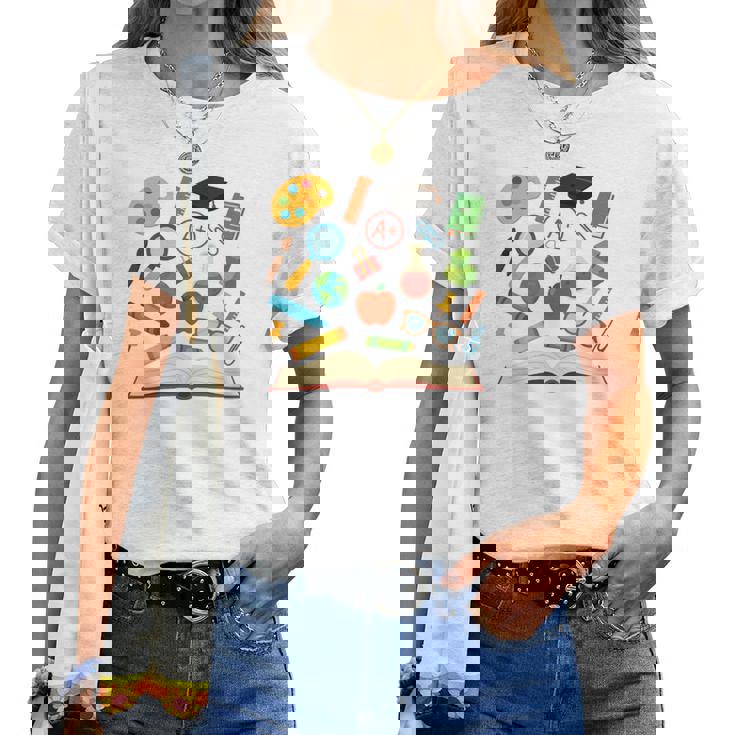 ティーチングアシスタント 学校初日 男性 女性 長袖tシャツ レディースTシャツ