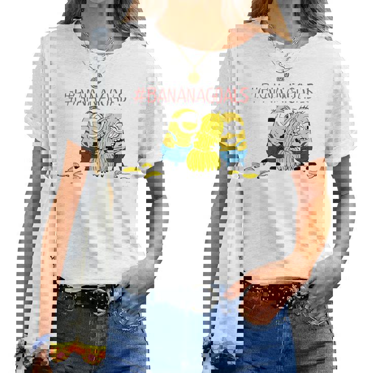 ミニオン Bananagoals レディースTシャツ