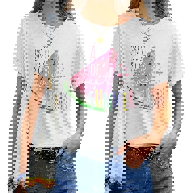 メロン スイカ メロン フルーツ 男性 女性 子供 レディースTシャツ