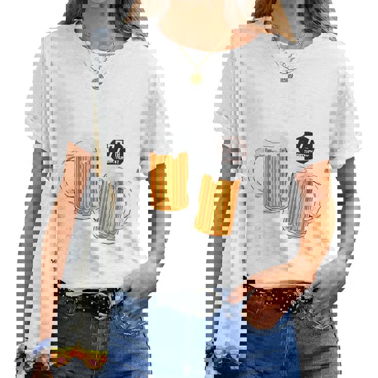 喜寿祝い ビール好き 酒好き 父 母 男性 女性 77歳お祝い Cheers To Embracing Life レディースTシャツ