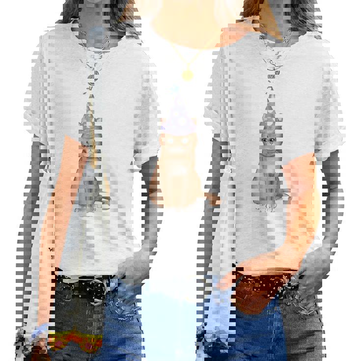 喜寿祝い 猫好き 男性 女性 喜寿 お祝い 77歳 かわいい ねこ おしゃれ 猫 紫色 レディースTシャツ