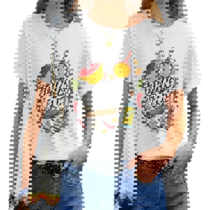 料理の日 宗教料理 シェフ向け 料理 男性 女性 長袖tシャツ レディースTシャツ