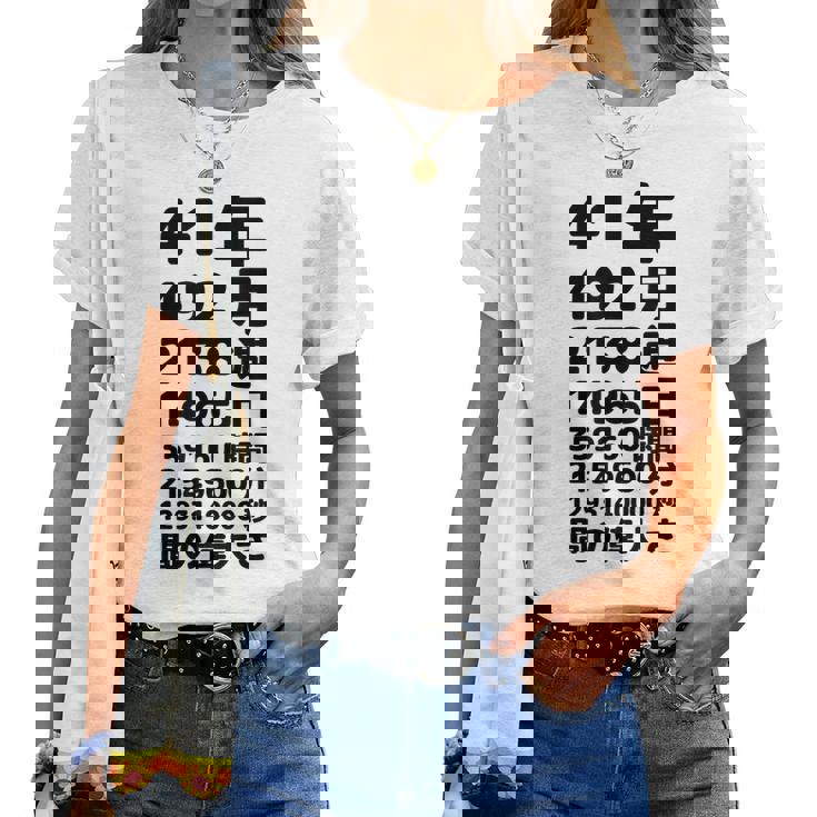 面白い41歳の誕生日の古いメーター 面白い41歳のギフト 女性 男性 面白い電卓 41歳の誕生日のギフト レディースTシャツ