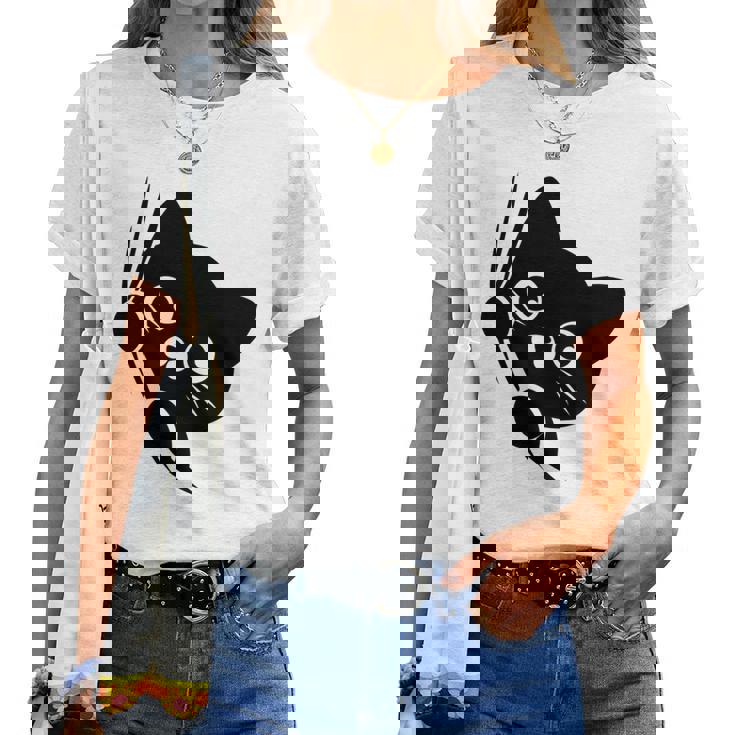 面白い猫 子猫 キティギフト 男性 女性 子供 男の子 女の子 長袖tシャツ レディースTシャツ