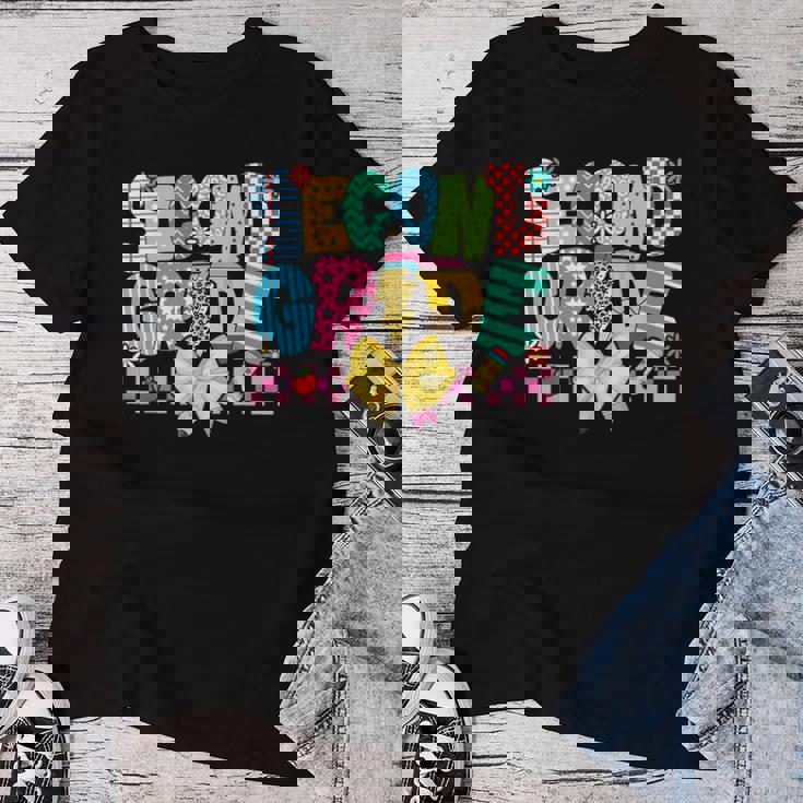 2年生 女の子 男の子 先生 2年生 新学期 レディースTシャツ 面白い贈り物