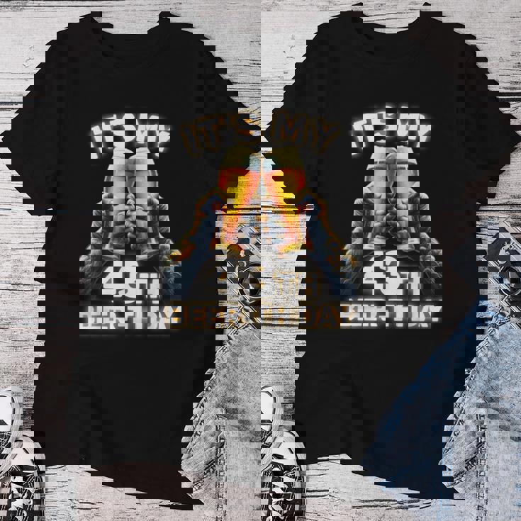 43歳の誕生日プレゼントのアイデアbeerthdayビール レディースTシャツ 面白い贈り物