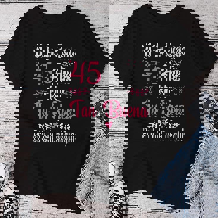 45 Cumpleaños 45 Años Hecha En 1980 Regalos Camiseta de mujer Regalos divertidos