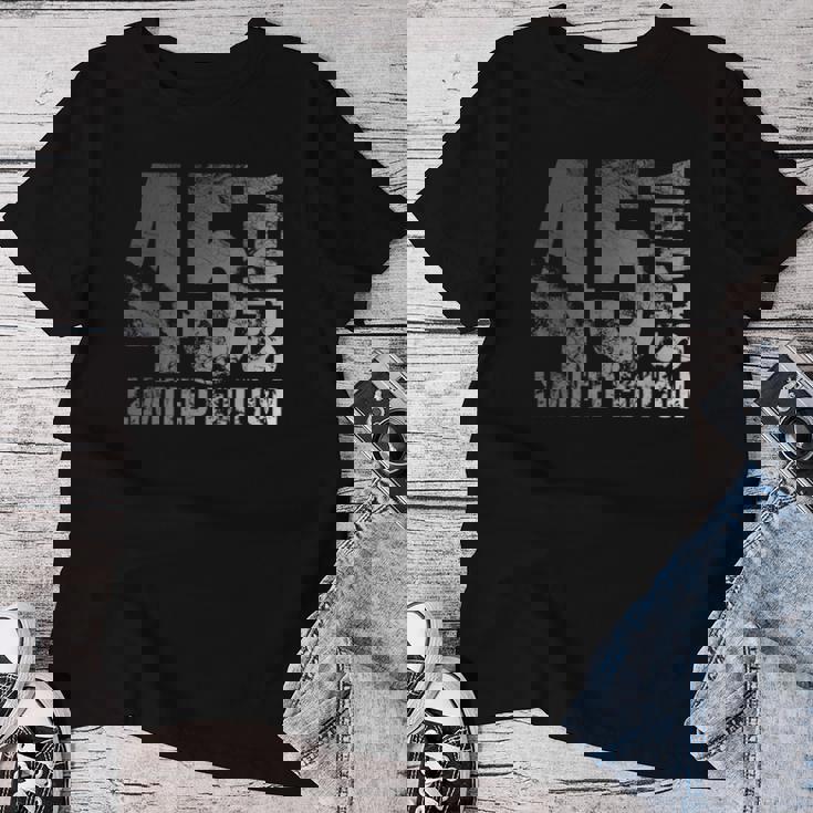 45歳 男性 ギフト 45歳の誕生日プレゼント 女性用 レディースTシャツ 面白い贈り物