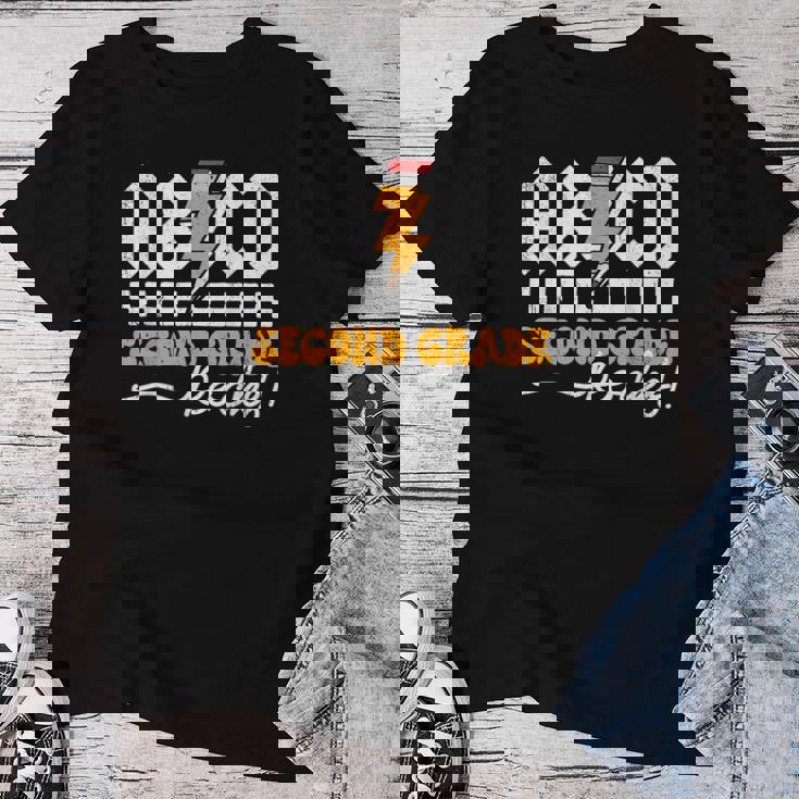 Ab Cd 2年生 ロックス 2年生 先生 男の子 女の子 キッズ レディースTシャツ 面白い贈り物