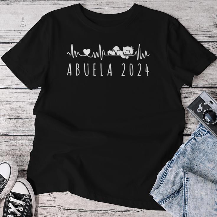 Abuela 2024 Ritmo Cardiaco Anuncio Embarazo Futuras Abuelas Camiseta de mujer Regalos divertidos