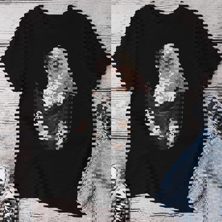 I Am Looking At You 面白い チワワ ポケット犬 お母さん 恋人 レディースTシャツ 面白い贈り物