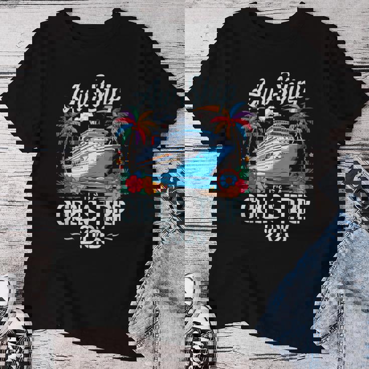 Awhip It's A Girls Trip 2026 マッチング クルーズ旅行 バケーション レディースTシャツ 面白い贈り物