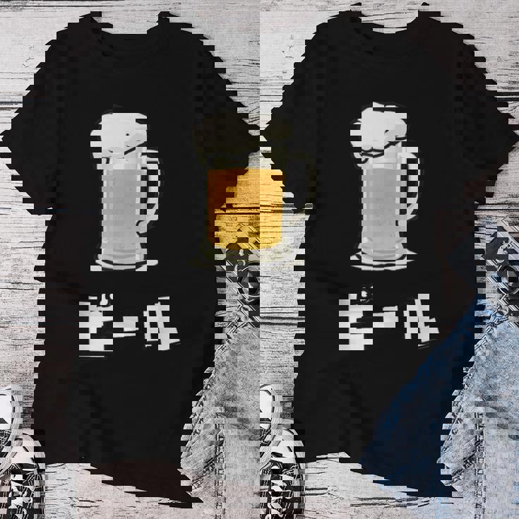 Beer ビール In Japanese レディースTシャツ 面白い贈り物