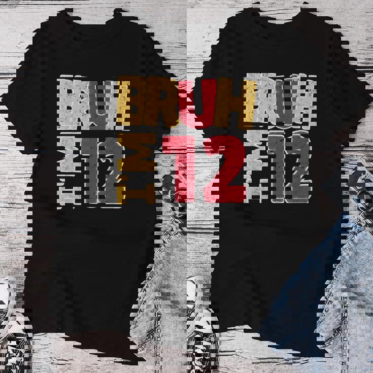 Bruh I'm 12歳 ギフト 男の子 女の子 It's My 12Th Birthday レディースTシャツ 面白い贈り物