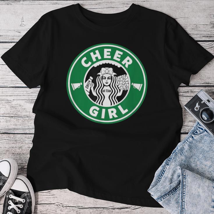 Cheer Girl 面白いチアリーダーグラフィック 女の子用 レディースTシャツ 面白い贈り物