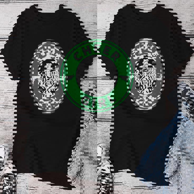 Cheer Girl 面白いチアリーダーグラフィック 女の子用 レディースTシャツ 面白い贈り物