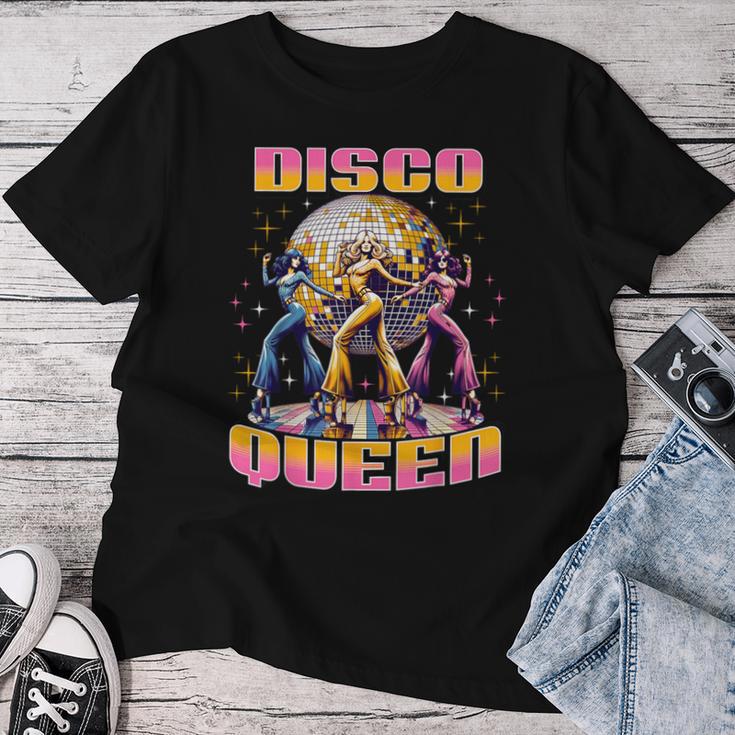 Disco Queen Retro Dancing 70 80 Disco Camiseta de mujer Regalos divertidos