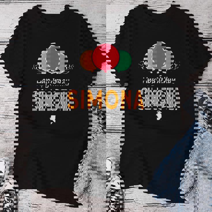 Feliz Cumpleaños Diciendoimona Cuello Camiseta de mujer Regalos divertidos