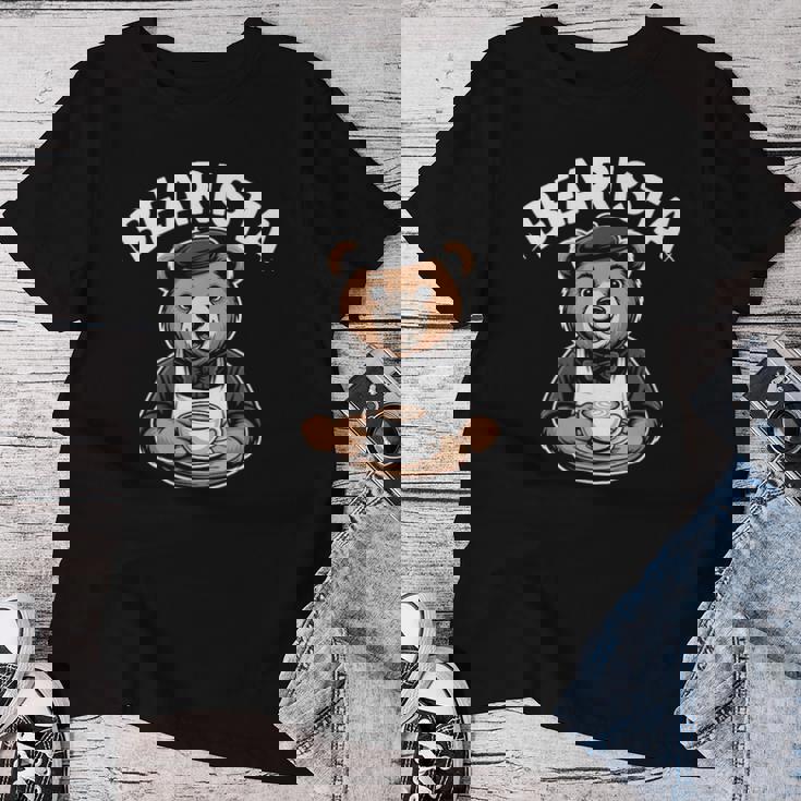 Barista Coffee Lover Espresso Caffeine レディースTシャツ 面白い贈り物