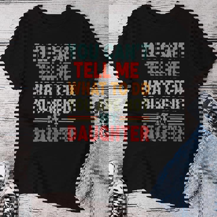 Father Daddy From Daughter Fathers Day レディースTシャツ 面白い贈り物