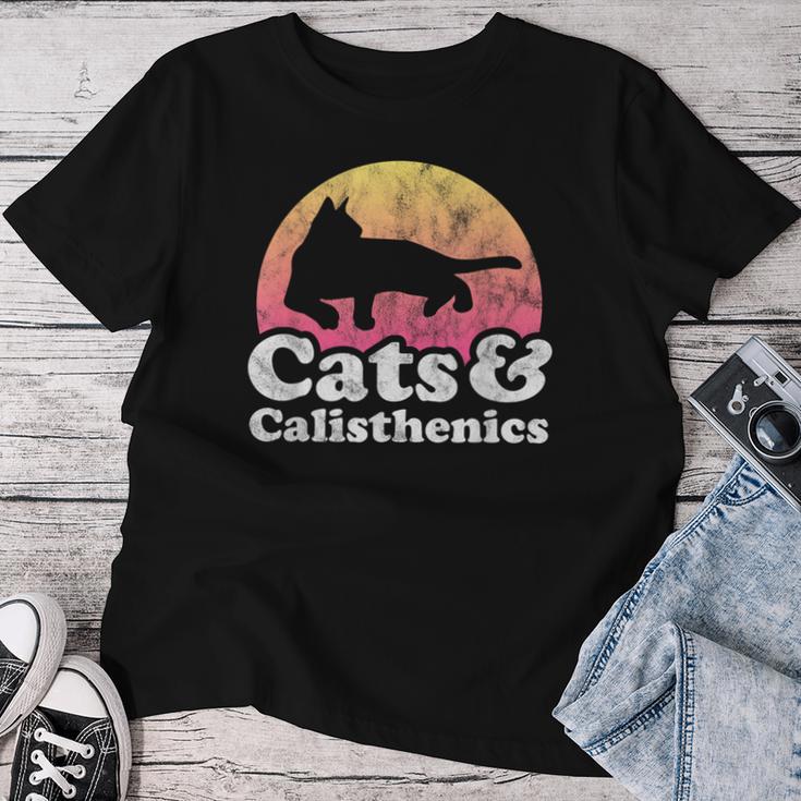 Gatos Y Calistenia Hombre O Gato Y Calistenia Camiseta de mujer Regalos divertidos