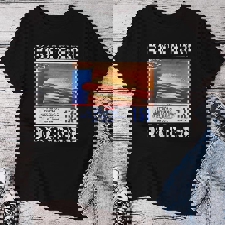 I Got That Dog In Me、 Hot Dog Meme レディースTシャツ 面白い贈り物