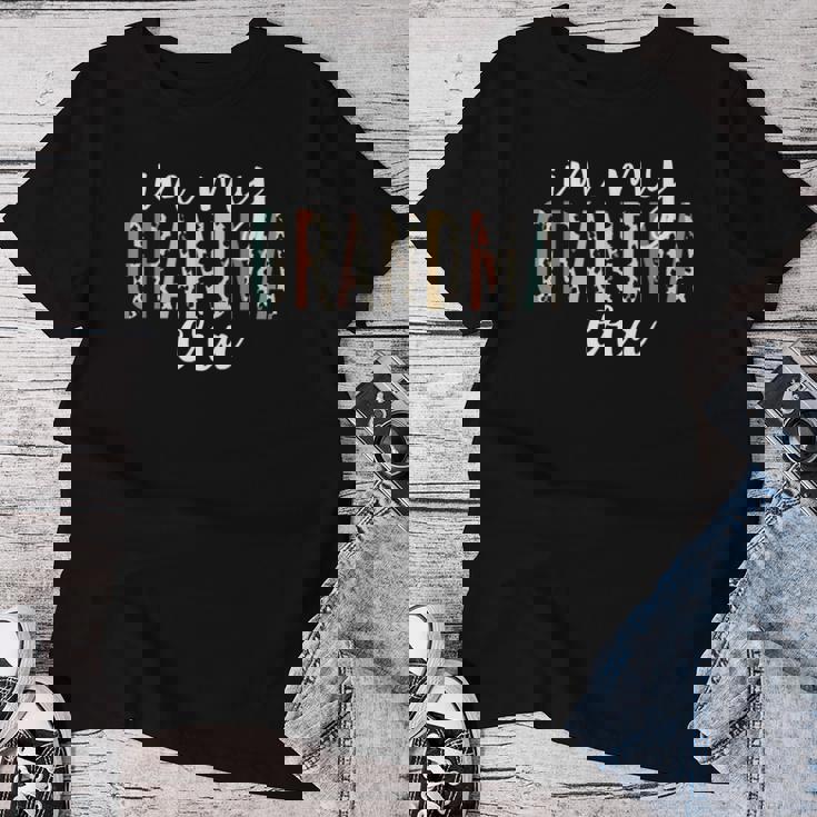 In My Grandma Era Leopard Letter Print Grandma Women T-shirt Unique Gifts