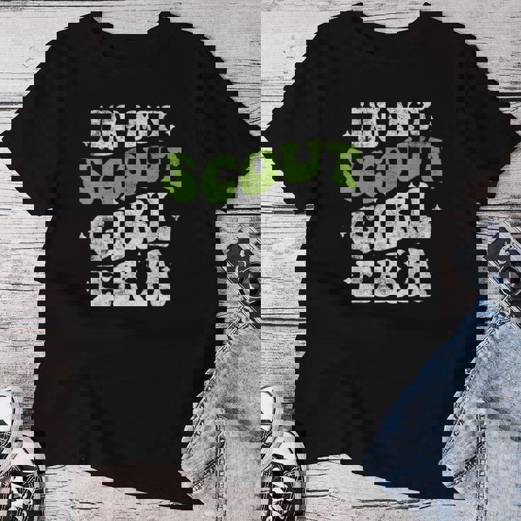 In Mycout Girl Era ファニースカウトガール スカウト キャンプ レディースTシャツ 面白い贈り物