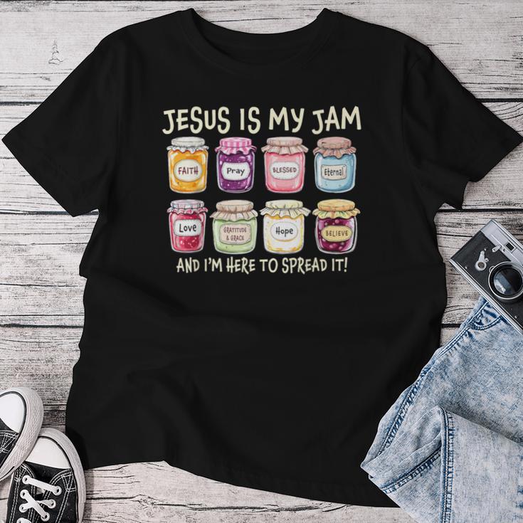 Jesus Is My Jam And Im Here To Spread Christian Bible Verse Women T ...