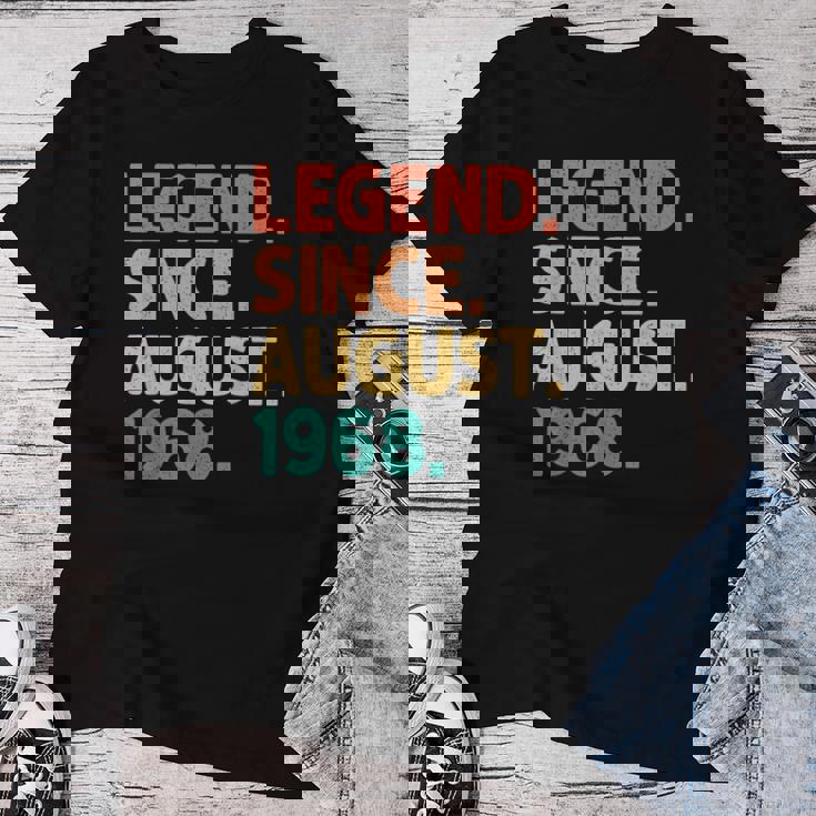 Legendince August 1968 Birthdayintage 1968 レディースTシャツ 面白い贈り物