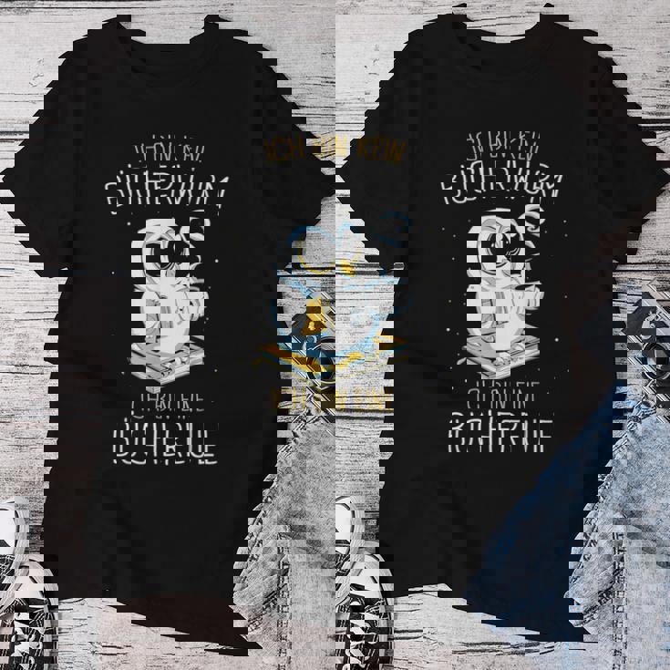Lesen Ich Bin Kein Bücherwurm Ich Bin Eine Bücher Owl T-shirt Frauen Lustige Geschenke